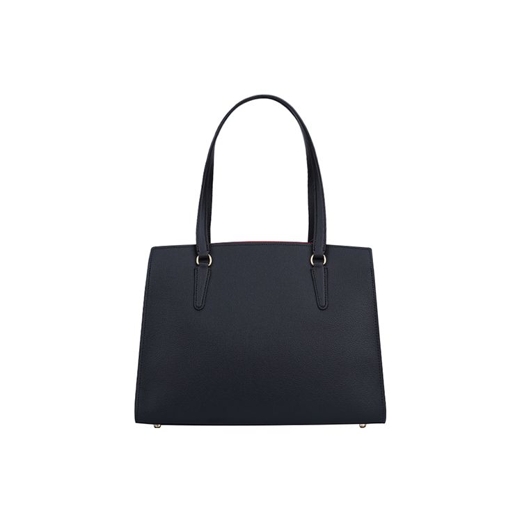Coach Tatum 35 Large Capacity Leather Tote Crossbody Shoulder Bag Women Bags Black C4078-IMF2L