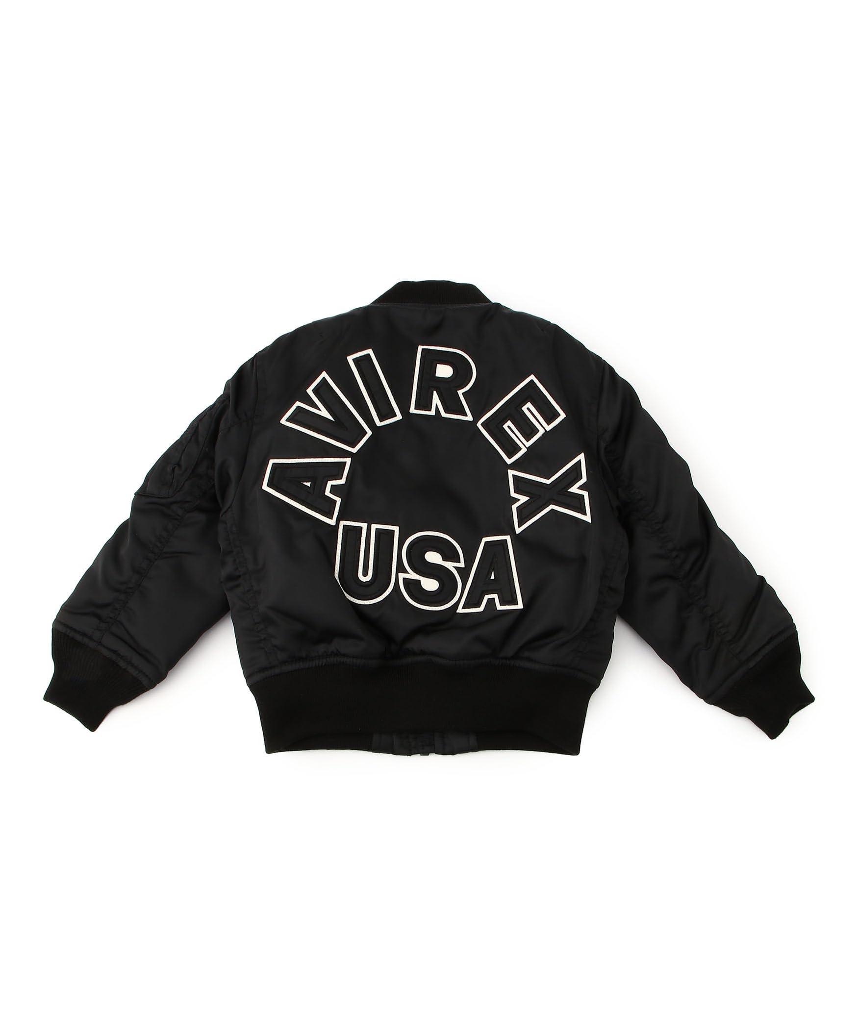 

Avirex Logo 130 Kids MA-1 Jacket, 010, Black, 783-4952951