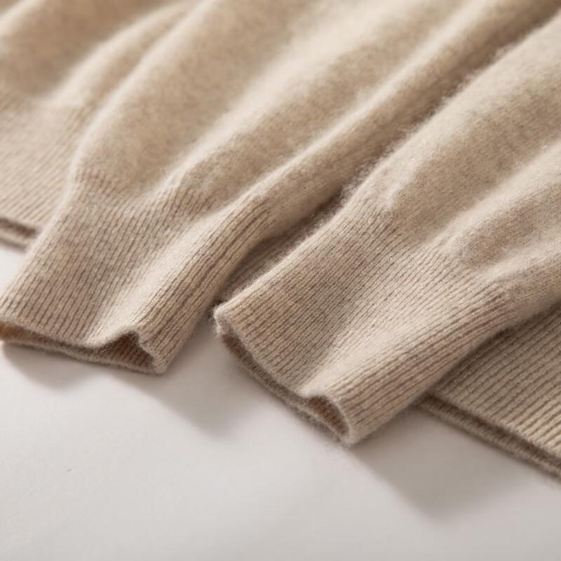 Fanzhen Men's Half-High Collar Cashmere Blend Sweater