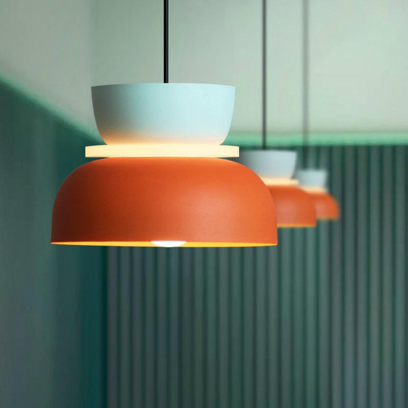 Nordic Macaron Acrylic Chandelier for Living Room and Dining Areas