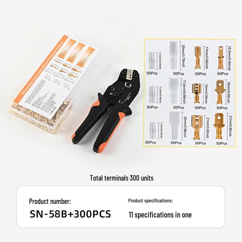 European Universal SN-58B Multifunctional Ratchet Wire Crimping Pliers Set