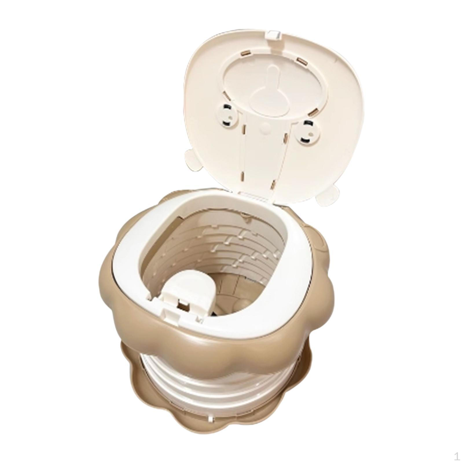 

Компактний дорожній горщик для дітей з кришкою, ідеальний варіант для пригод на природі коричневий