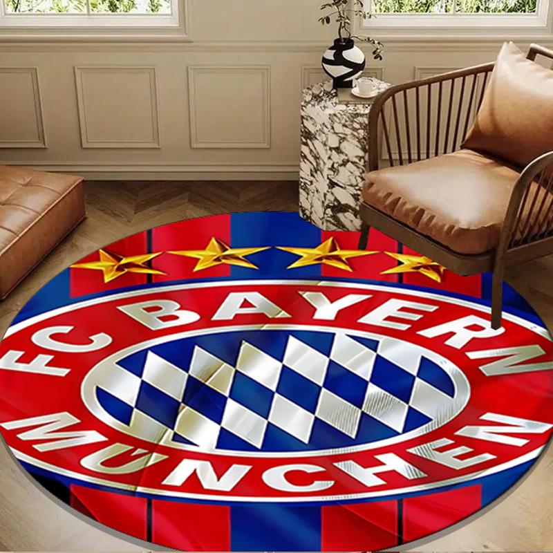 1PC rug Munich FC Crest Round mat Home Decor, Chair rug For livingroom,Bedroom, doormat home decor Birthday Gift Christmas Gifts