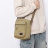 Solid Color Outdoor Travel Bag Men's Shoulder Bag Waterproof Wear-Resistant Large Capacity Crossbody Bag