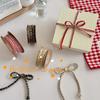 Vintage Red and White Contrasting Corrugated Hemp Rope Home Decoration Handmade Gift Packaging Technology DIY Packaging Gift