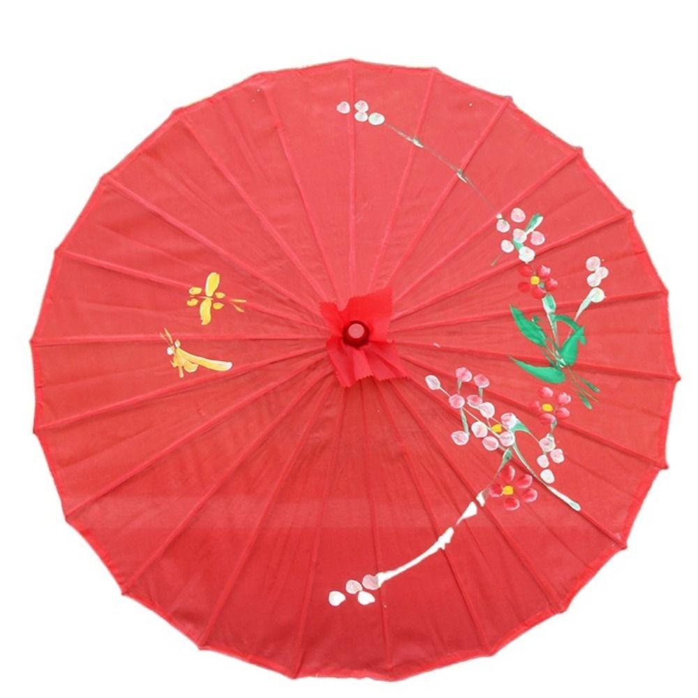 Vintage Oil Paper Umbrella Chinese Traditional Paper Parasol Folding Dance Umbrellas  Wedding