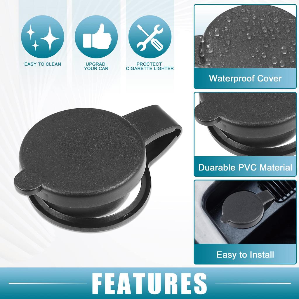 ACROPIX Cigarette Lighter Plug Cover Dustproof Cigarette Lighter Cover Cap Universal Car Truck SUV