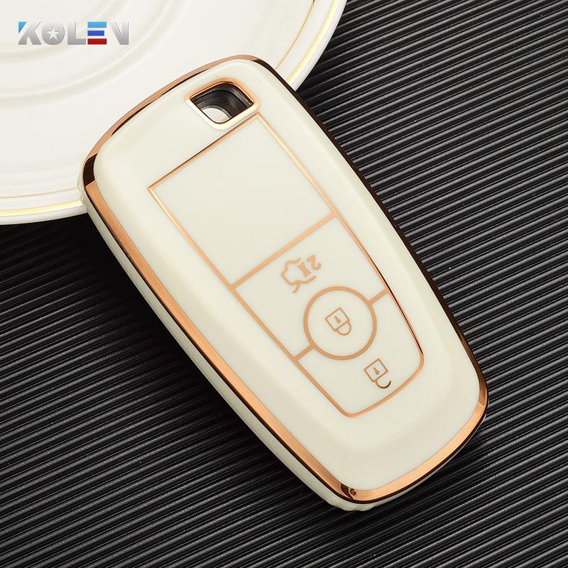 

Tpu Car Remote Key Case Cover Shell Fob For Ford Edge Fusion Mustang Explorer F150 F250 F350 Ecosport Protector Holder Keyless