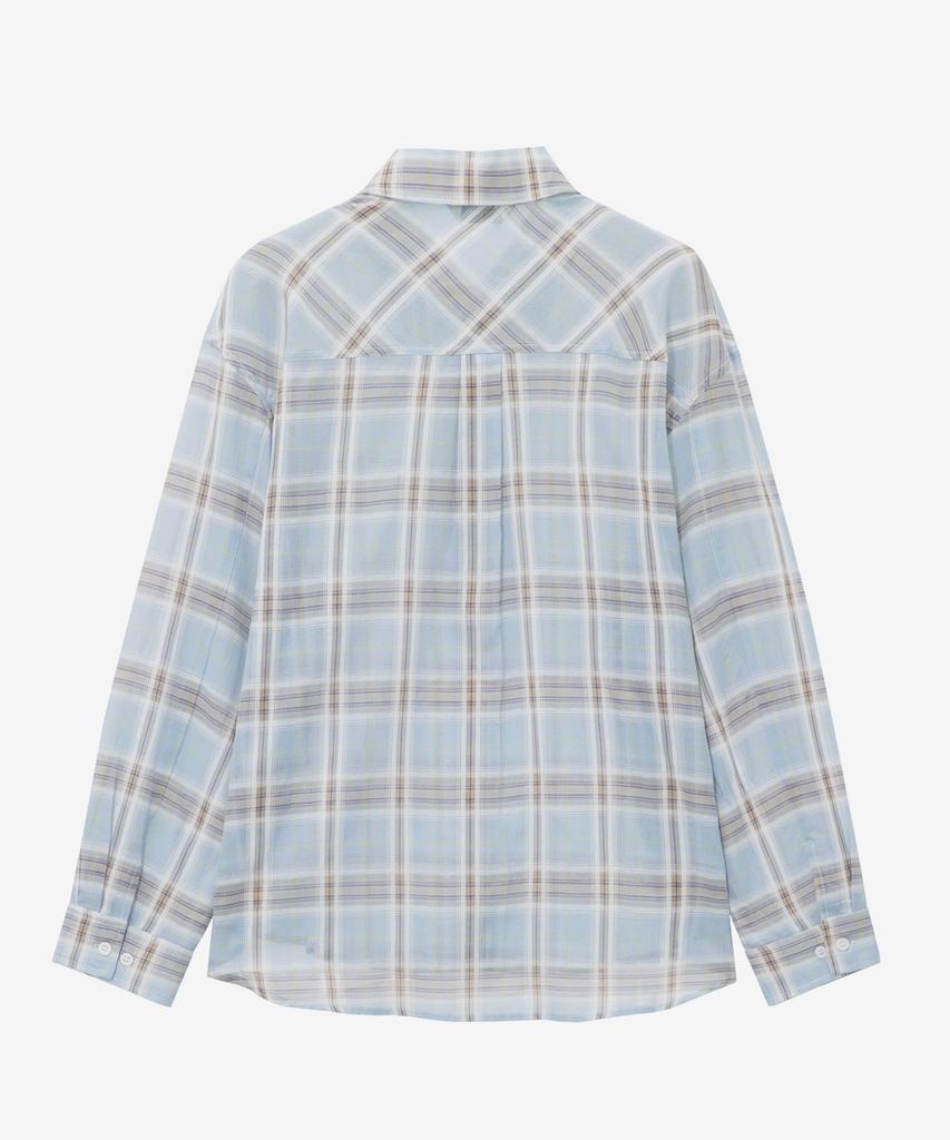MIND BRIDGE WOMEN [On][W] Sheer Check Shirt