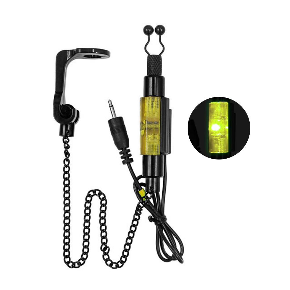 Indicator de alarmă de mușcătură de pescuit cu indicator de alarmă LED cu lanț Swinger Kit de alertă de pescuit