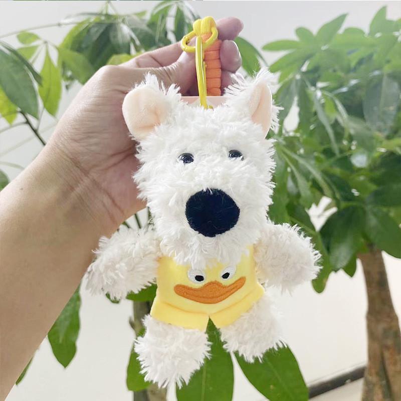 Plush Animal Charming Keychain Collection Featuring Cute Dogs Cats Frogs And Bears