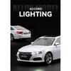 1/24 HONDA Accord Alloy Car Model Diecasts & Toy Vehicles Metal Car Model Simulation Collection Sound and Light Childrens Gifts