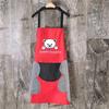 Hand Towel Apron Waterproof Stain Home Kitchen Cooking Waist Korean Creative Cute Bear Hanging Neck Towel Apron Oversleeve