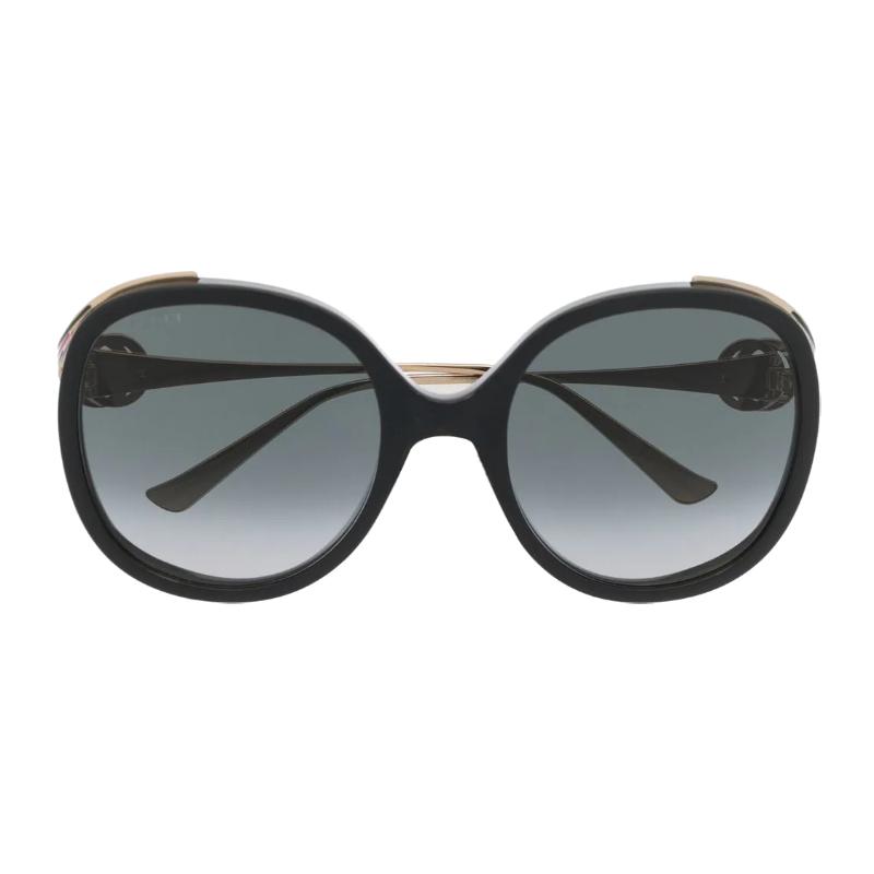 GUCCI Sunshade Comfortable Thin Frame Alloy Frame Irregular Sunglasses Women's