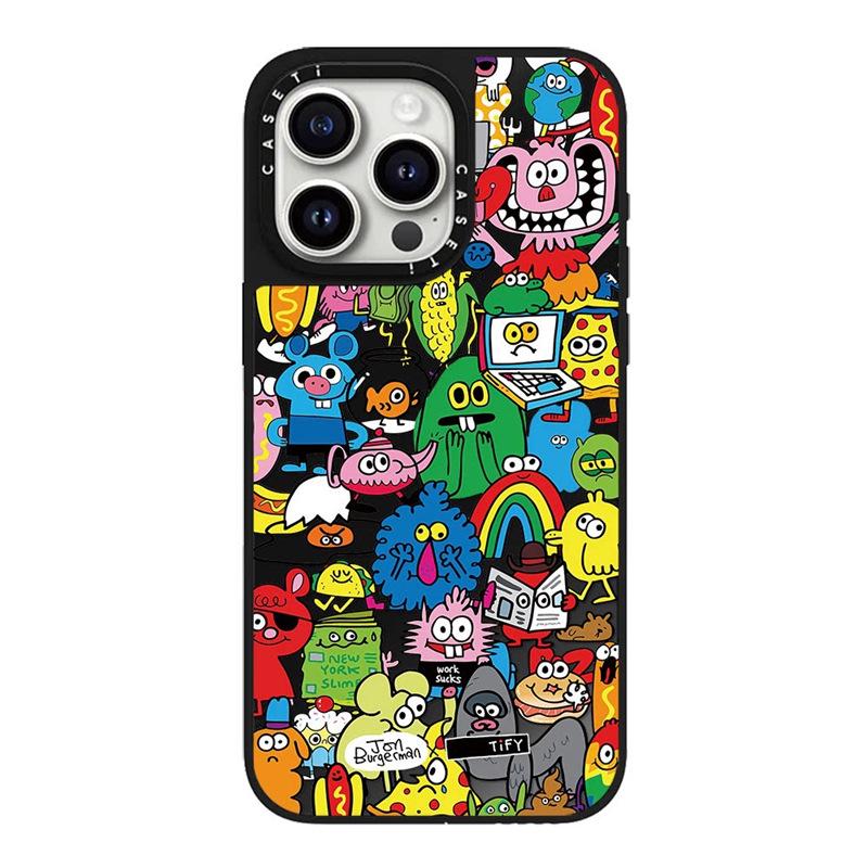 

iPhone 17 Pro Max/15/16 Plus/16 Pro Max Little Monster Cartoon Case iPhone 12/12 Pro