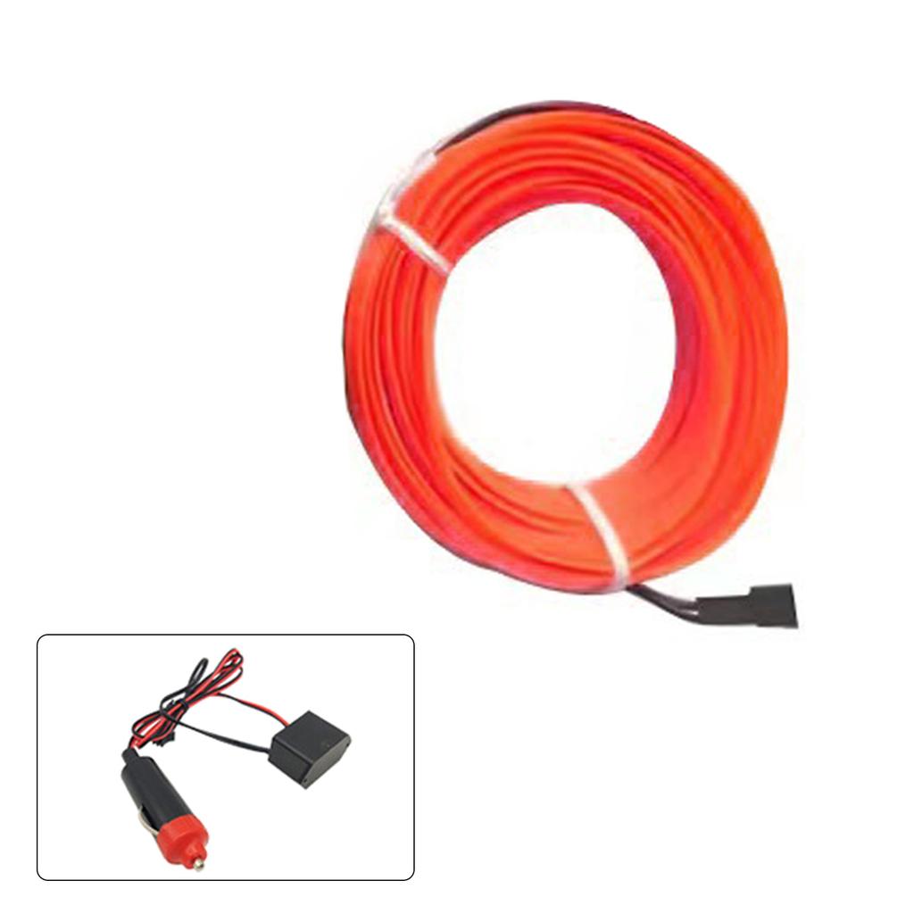 USB Car Interior Strips Lights Multicolor LED Fiber  Lighting set Simple Installation for Dashboard & Console