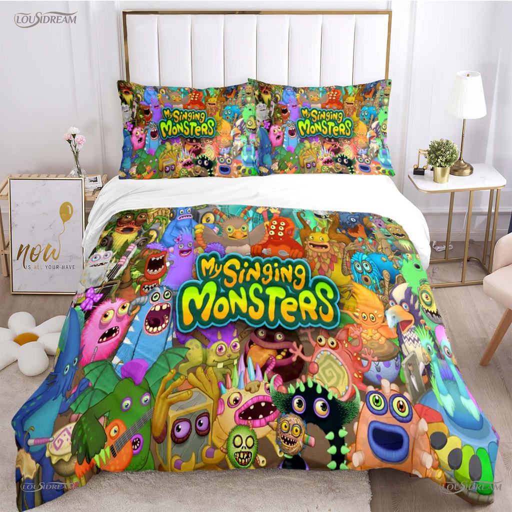 Comforter Funny My Singing Monster All Season Comforter Bedding Sets Soft And S Single/Double/Queen/King