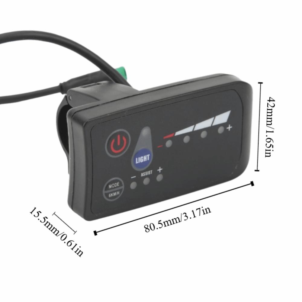 

5 Pin Male Plug S810 LED Display ABS Electric Bike Control Panel Electric Bike Parts 36V