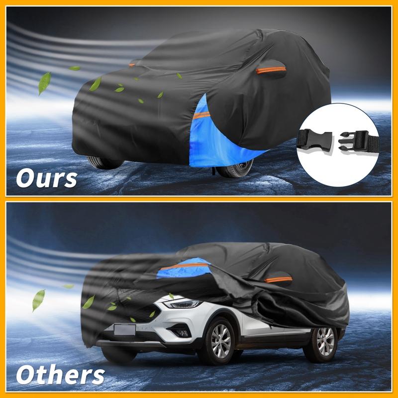 Motoforti All-Weather Waterproof Car Cover - UV-Resistant Outdoor Full Exterior Protection for Mg ZS 2017- 210D-PU