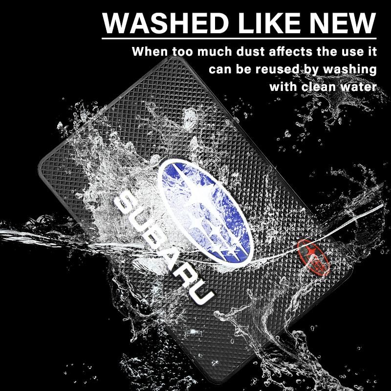 Badge de Voiture Style Tapis Antidérapant Tableau de Bord Central Coussin Antidérapant Intérieur Pour Subaru XV BRZ WRX STI Forester Ascent Impreza Legacy Outback Levorg