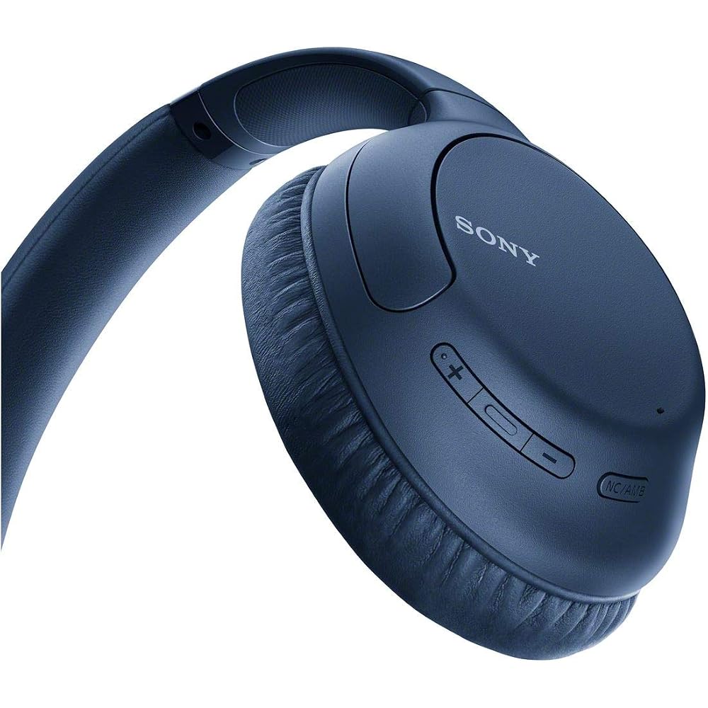 Sony Wireless Noise Cancelling Headphones WH-CH710N: Bluetooth Compatible, Up To 35 Hours of Continuous Playback, with Microphone, 2020 Model, Blue WH