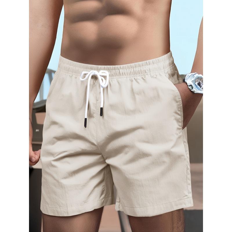 

Men s Summer Thin Casual Shorts Youth Fashion Solid Color Versatile Men s Pants Outdoor Sports Breathable Beach Pants S