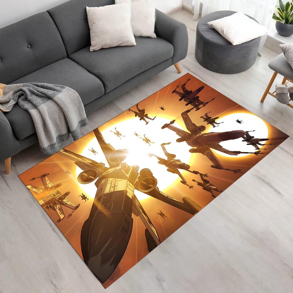 Star Wars Carpet Design for Dining Room Living Rooms Bedrooms Dormitory Anti-slip Rug Anime Office Decor Perfect Birthday Christmas Gift Idea