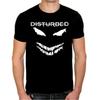 DISTURBED Cd Lgo WHITE SCARY FACE Official Black SHIRT Size LRG New