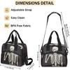 Funny Skull Lunch Bag Tote Bag Leakproof Cooler Bag Insulated Lunch Box with Front Pocket Water-resistant Thermal Lunch Bags with Shoulder Strap for