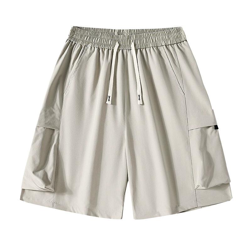 Arbeitsshorts Herren Sommer Leicht Schnelltrocknend Gerades Bein Lässige Sporthose Fünfviertelhose