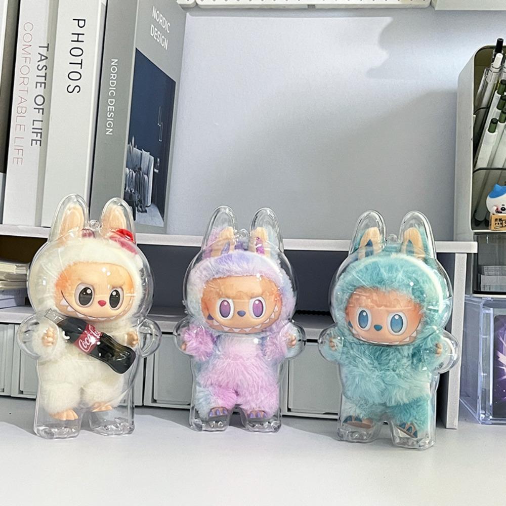

Labubu V3 Series Labubu V3 Protective Shell Collectible Transparent Dust Cover Car Keyring C-Clear Ring Beads