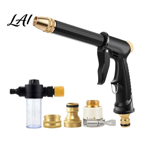 Car Water Sprayer Jet Nozzle Power Washer for Garden Hose Pressure Wand with 3 Adjustable High Hose Nozzle Washing Patio Outdoor Cleaning