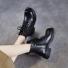 First layer cowhide Martin boots women's autumn and winter new British retro leather thick-soled commuter short boots single leather boots