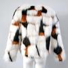 Imitationsfelljacke lässig Herbst und Winter neu Ganzleder-Imitation Fuchsfell Rundhalsausschnitt kurze Jacke trendig große Größe