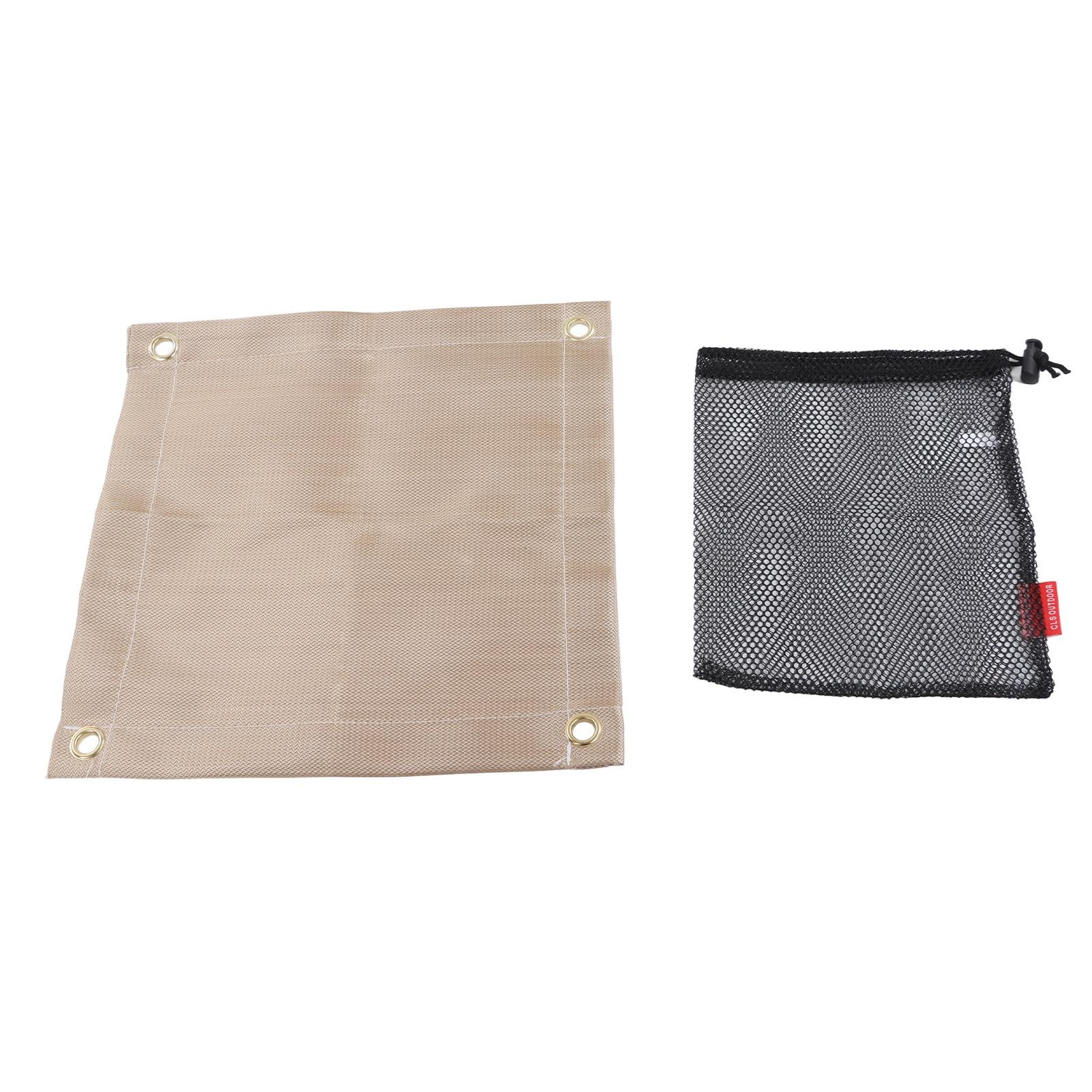 

Fireproof Mat Fiberglass High Temperature Resistant Fire Pit Mat Outdoor Accessories for Barbecue Camping Picnic Mini Mini