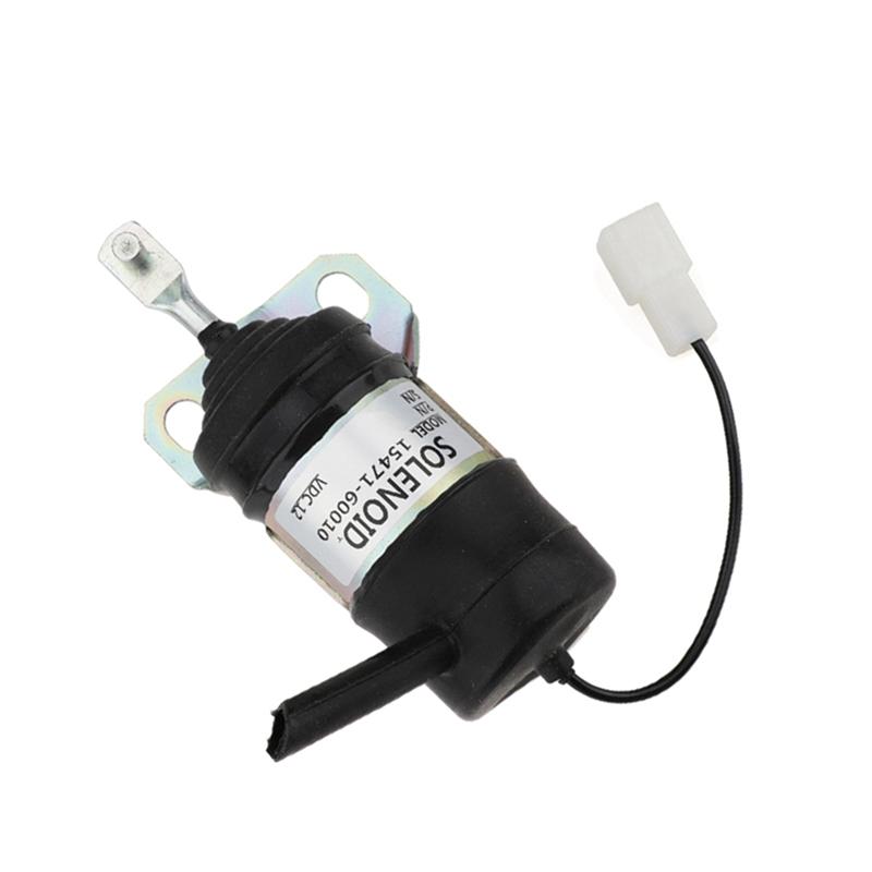 2X 15471-60010 12V Fuel Shut Off Solenoid 052600-1000 15471-60013 For Kubota Tractor Part Generator Stop Solenoid-A99D