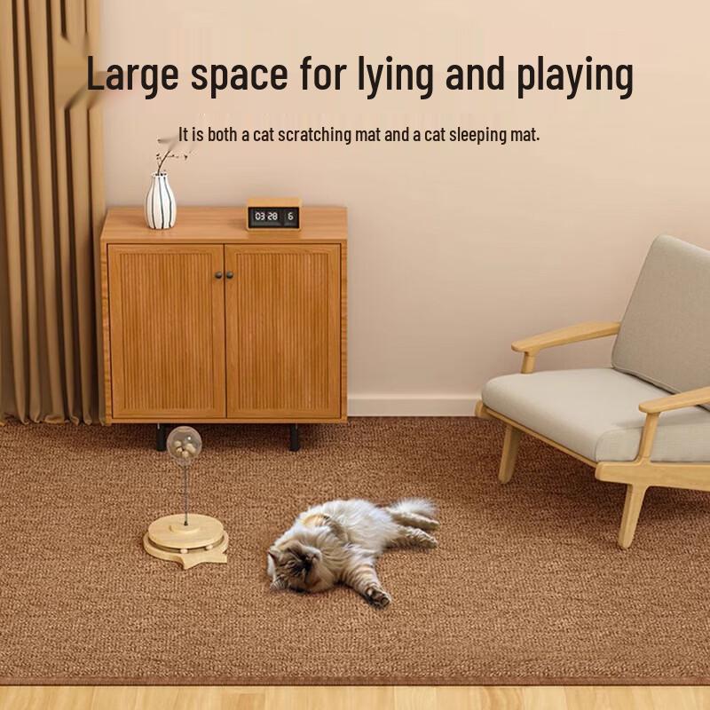 Sisal-Style Corrugated Cat Scratching Mat