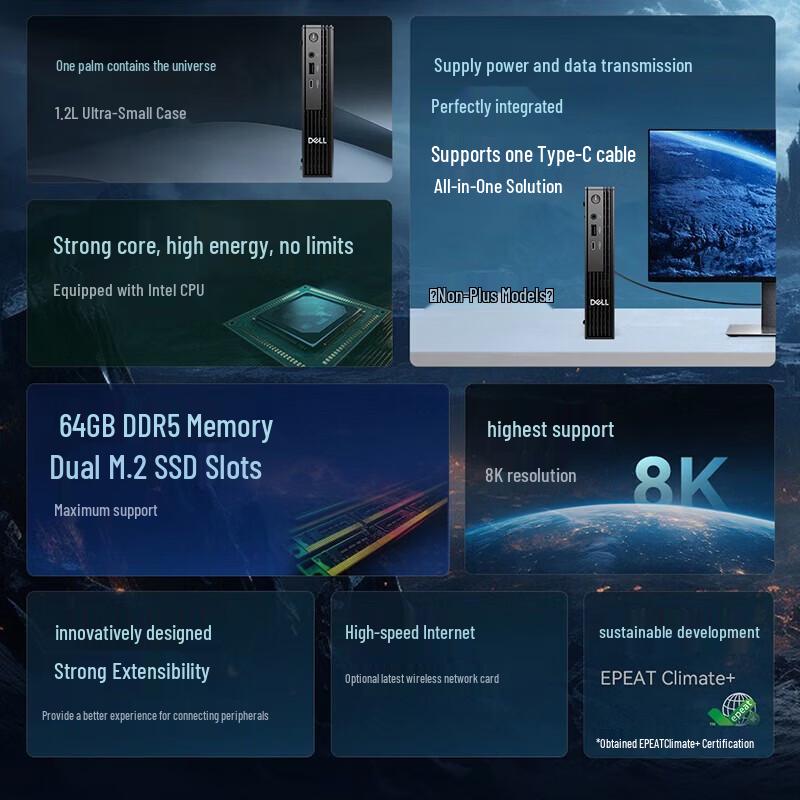 Dell Pro QCM1250 Mini PC (CN version)