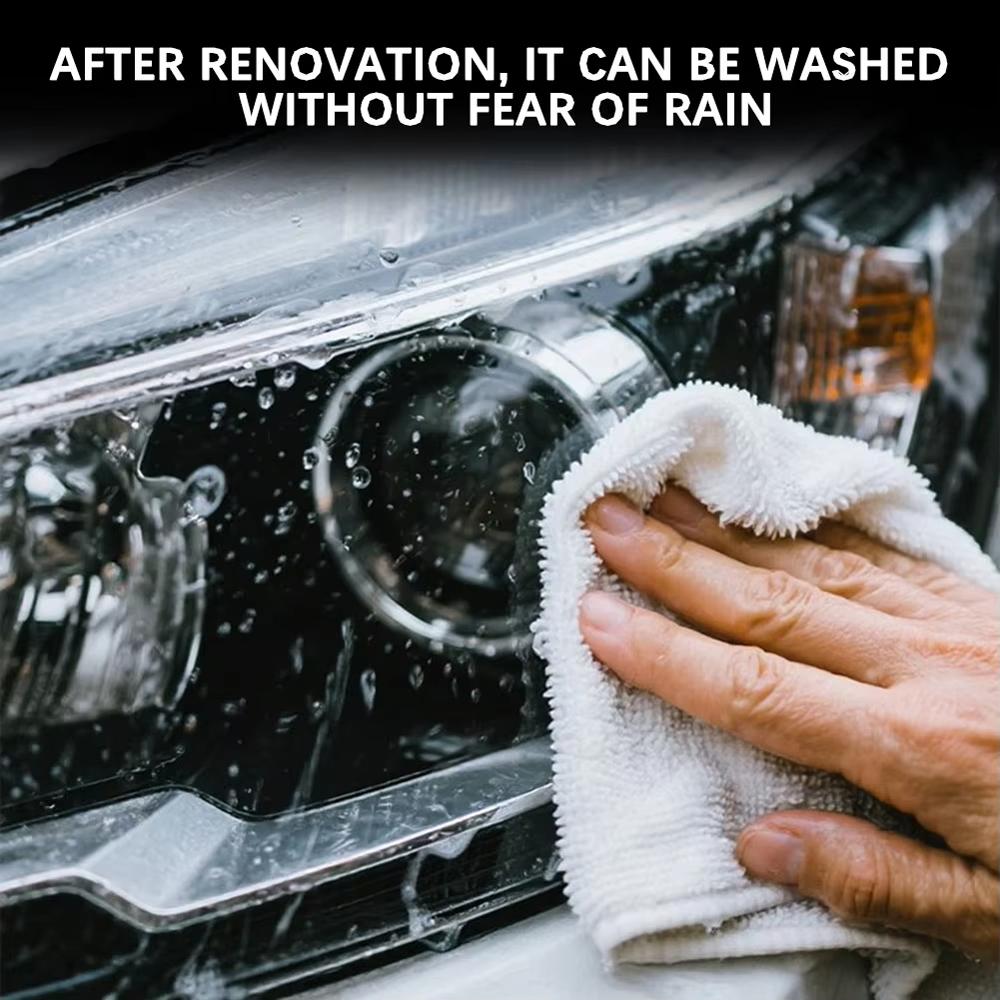 180ML Płyn do renowacji i naprawy reflektorów samochodowych Żółty roztwór do platerowania, niepolerujący atomizer do czyszczenia