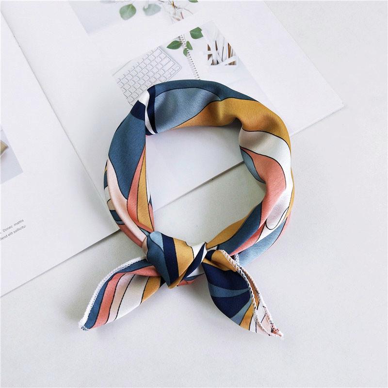 50 New Women's Korean Silk Neckerchiefs - Versatile Small Square Scarves for Spring, Summer, Autumn