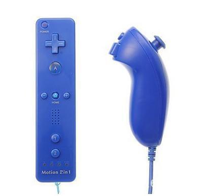 2-In-1 Wii Gaming Command Set Wireless Left Right Manipulator Built-In Motion Accelerator Sensor Handheld Game Control Gear
