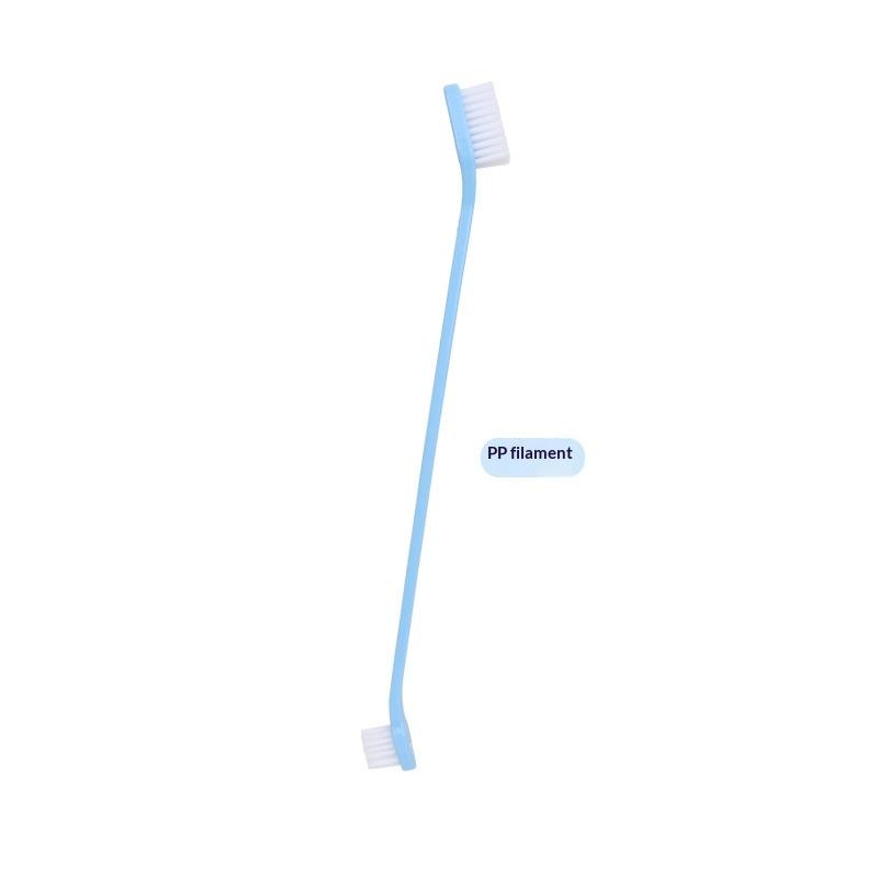 Dog Cat Toothbrush Set Soft Bristles for Small Pets Oral Care Reduces Plaque Daily Cleaning Solution