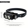 Lightweight and Ultra Bright Headlights with Multi-mode Magnetic Suction and Rotatable Head for Long-distance Night Fishing and Running Maintenance