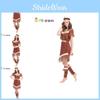 Adorable Womens Caveman Costume Set Featuring Stunning Fringe Design In Polyester Fabric