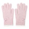 Women Winter Gloves Warm Touch Screen Gloves with Bow-Tie Sequins Knitted Thickened Gloves for Daily Outings Dating Party