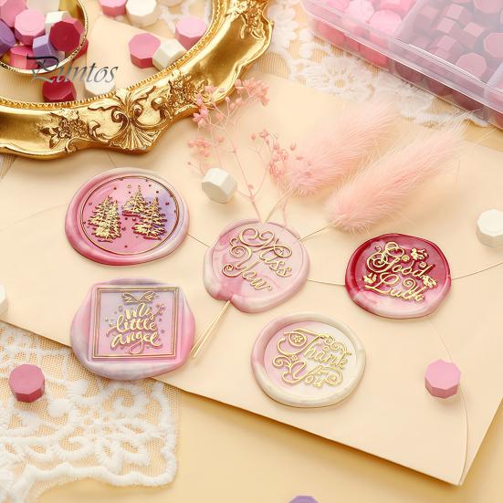 Manual Seal Making Tools Wax Kit, with Sealing Beads Spoon And Candles, DIY Stamp for Wedding Invitations Envelopes Artistic Melting