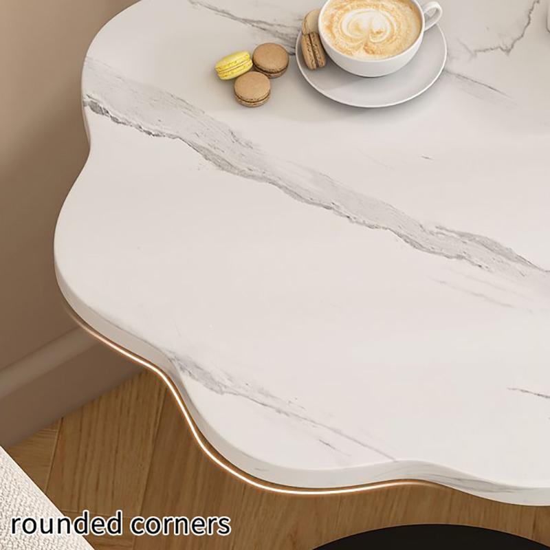 Double-Layer Flower Bedside Table Multifunctional Small Side Table For Sofa Couch Home Use
