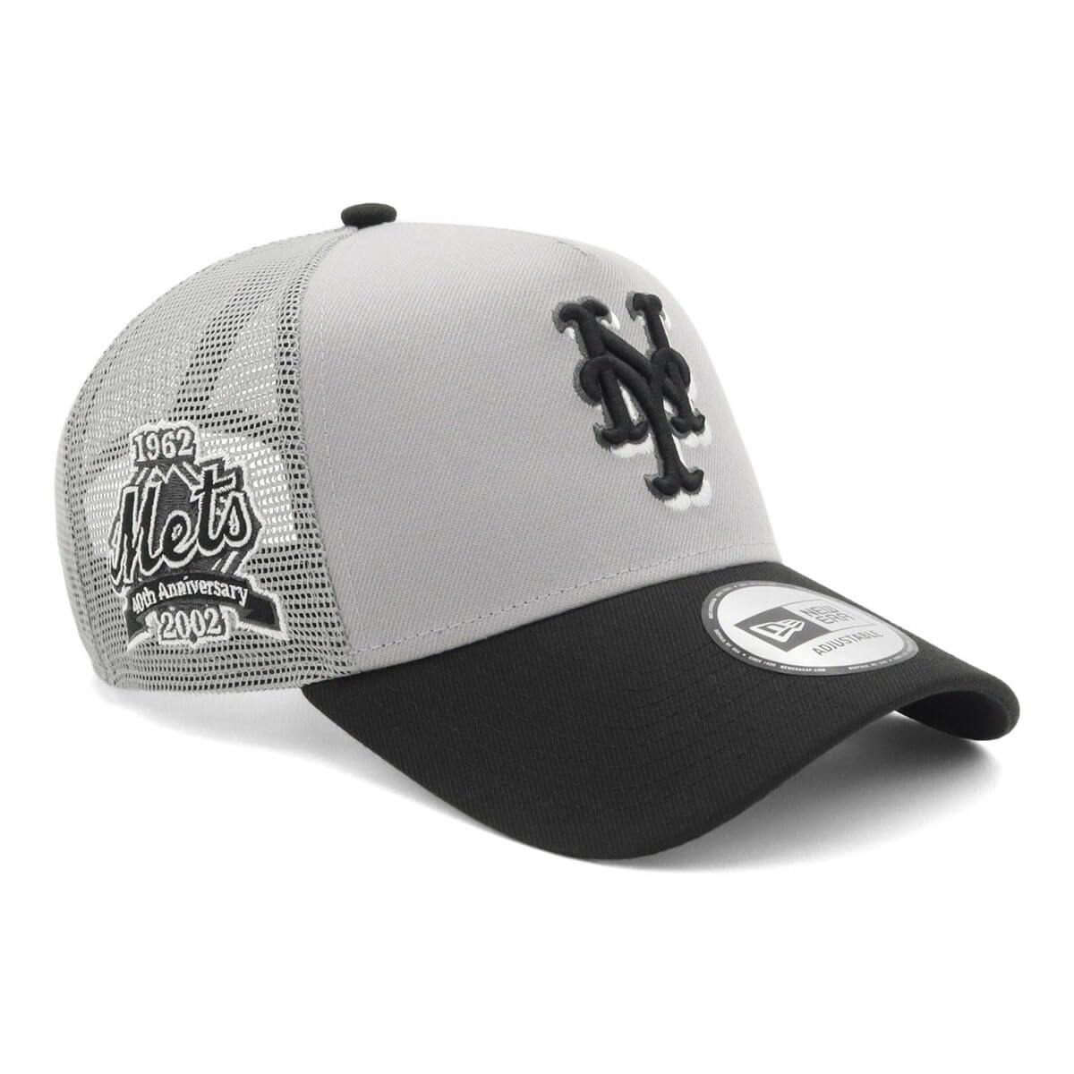 

New Era MLB Сетка ONSPOTZ NYM Free CS Черный Бок New York Mets 9FORTYA-FRAME Кепка, Эксклюзив, Серо-черный, Доставка, 9FORTY Тракерская кепка А-образной формы, Серая,