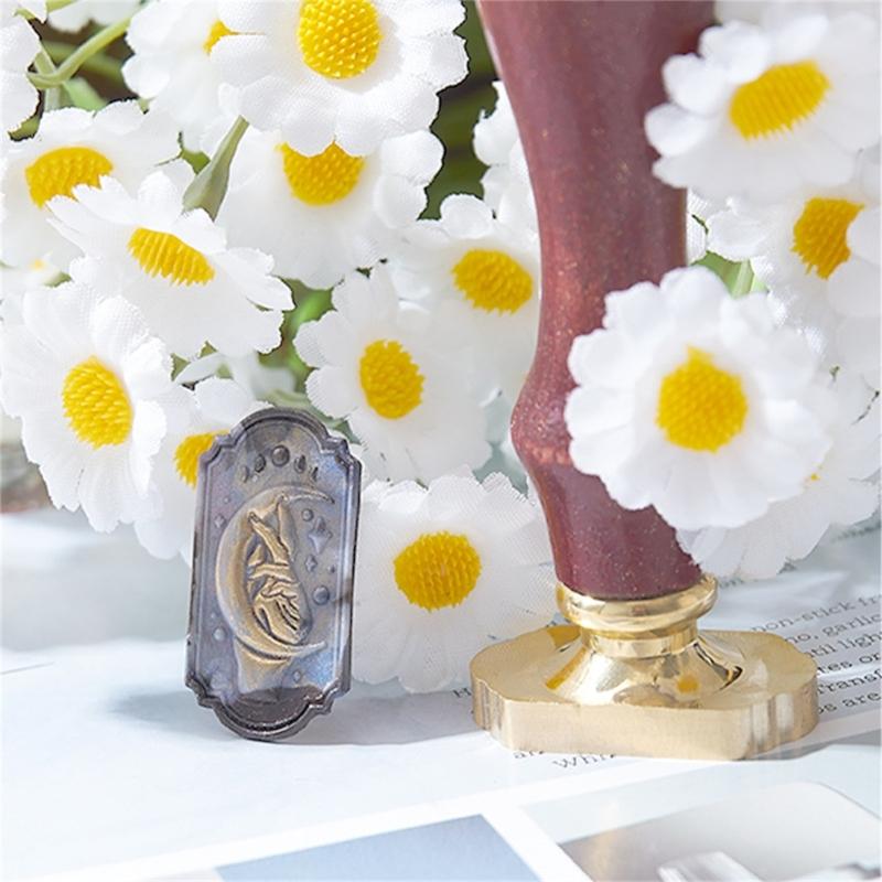 Wax Seal Stamp Head for Valentine Card Wedding Invitation Envelope, Exquisite Pattern Wax Seal Stamp Head