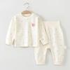 Infant Cotton Base Layer Set with High Waist for Autumn/Spring
